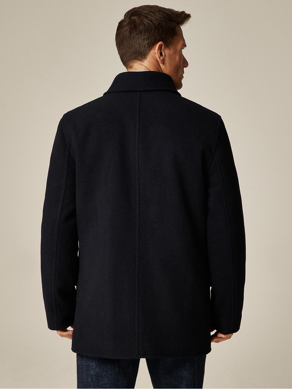 J. CREW Dock peacoat in wool blend with PrimaLoft® Navy Size M NWT $498 C0038 - Picture 5 of 12